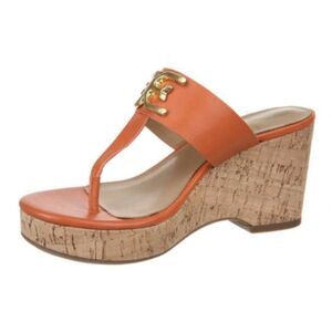 SAM EDELMAN Yardlie Wedge Sandal In Sunset Orange